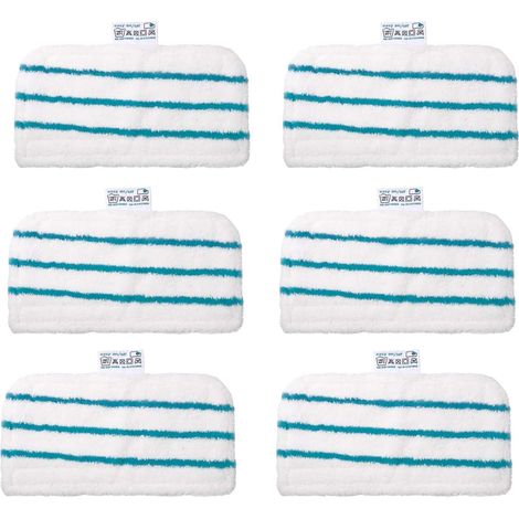 Kit de rechange de 6 lingettes lavables pour balai vapeur Black & Decker série SMP20 1600 HSMC1300FX HSMC1321 BDH1855SM (1/5)