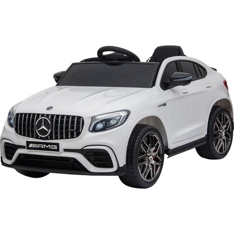 Electric riding car with remote control, MP3, seat belt, white (1/5)
