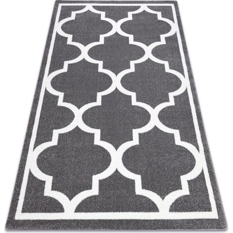 Teppich SKETCH - F730 grau /weiß trellis grey 140x190 cm