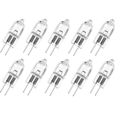 Packung mit 10 G4-Halogenlampen, warmweiß, 12 V, 5 W [Energieklasse G]