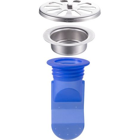 3 Pcs vidange Clapet anti-retour, One Way Valve pour tuyaux tubes en Toilettes de salle de bain Joint de siphon de sol résistant à odeur et Bugs Sunflower (1/2)