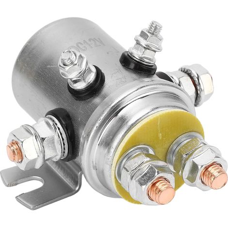 Relais de Treuil électrique 600A Relais de Démarrage étanche DC 12V Kit de Télécommande électrique Treuil Relais Accessoires de Treuil de Remorquage pour Véhicule Industriel (1/5)