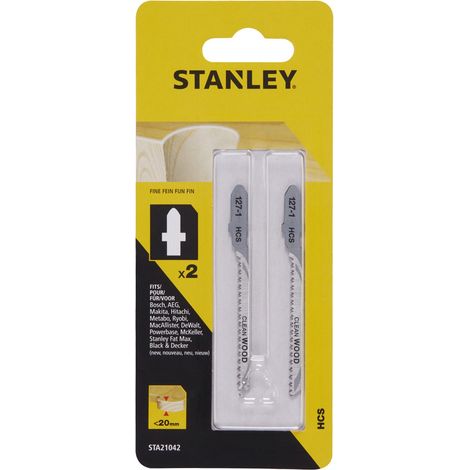 Piranha/Stanley Sta21042 (X21003) 2 Lame Legno Rett.T/Fine Att. A T (1/2)