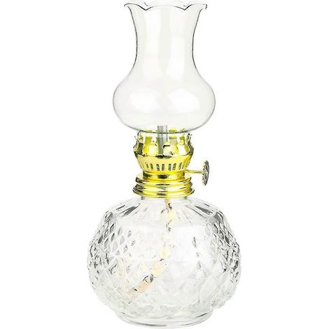 Lampe à pétrole en pot - Lanterne à kérosène - Lampes tempête d'intérieur classiques (18 cm) (1/3)