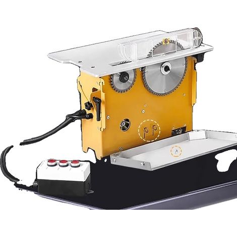 Sierra de mesa deslizante para carpintería, alimentación de 220 V, corte angular de precisión, estilo horizontal, modelo WT20 (1/5)