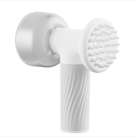 Brosse pour chien avec distributeur automatique de savon mousse, brosse de bain moussante 2 en 1 pour animaux, brosse de bain moussante pour chien à une touche (1/5)