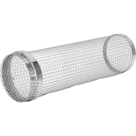 Grill cylindrique en acier inoxydable avec fourchette et crochet, rouleau à barbecue pour extérieur, diamètre 29.5 cm