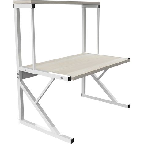 Soporte Microondas , Mueble Microondas Rack de Almaceamiento , con 2 Estantes, color madera natural (1/5)