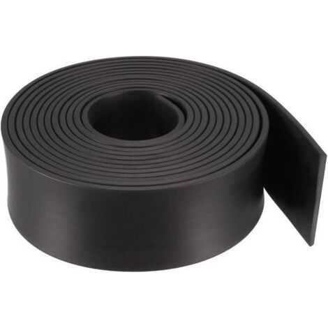 Rechteckige Gummidichtungsleiste, massiv, 40 mm breit, 3 mm dick, 3 m lang, schwarz (1/5)