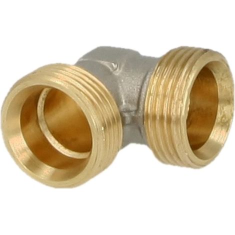 Accouplement équerre laiton extérieur nickelé eurocône 3/4'' FM