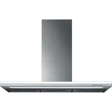 Hotte décorative murale 90cm – 670m³/h – Évacuation ou recyclage – Moteur intégré – Filtre à graisse métallique lavable – Falmec (1/3)