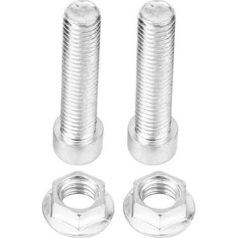 Modification universelle pour moto : amortisseur et rehausseur de hauteur, coussinet de rehaussement de châssis de 3 cm, vendu par paire, argent (sans vis). (1/5)
