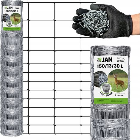 Grillage forestier 150/13/30 L 50m Construction gratuit pour les chevreuils et les poules
