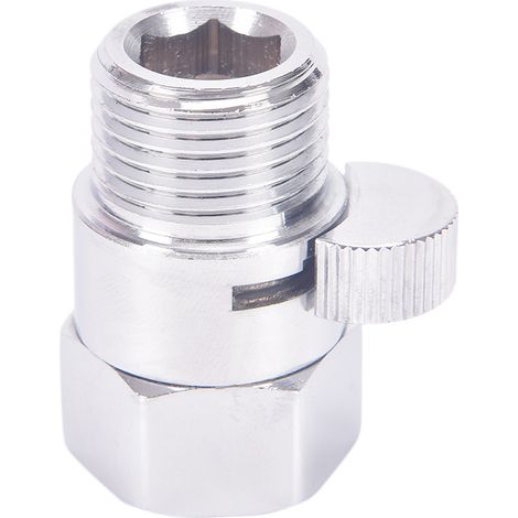 Straight-through tap, four-point tap, angle tap, all-copper straight tap, control valve for shower gun, shower shut-off valve (1/4)