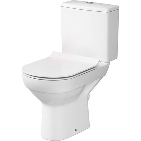 Cersanit – WC japonais lavant à poser – Sortie arrière – Abattant SoftClose – Remplissage latéral – Technologie CleanOn – K35037 (1/5)