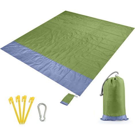 Couverture de plage imperméable, tapis de pique-nique Portable d'extérieur, matelas de sol de Camping (1/5)