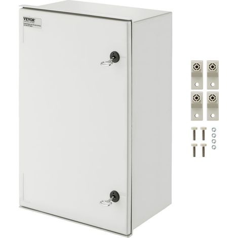 VEVOR Contenitore in Acciaio NEMA 300x600x230 mm Scatola Elettrica in Fibra di Vetro NEMA 4X IP66 Antipolvere, Scatola di Giunzione Elettrica per Interni/Esterni, con Piastra di Montaggio (1/5)
