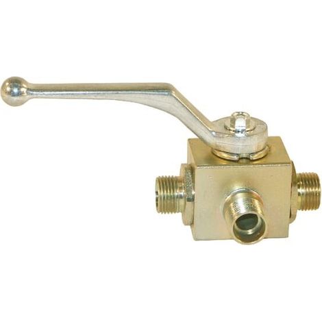 Llave de paso de esfera de 3 v铆as 8L orificio en T PISTER KH3KS8LT (1/2)