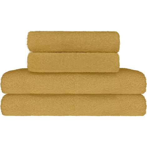 Set Asciugamani Bagno 100% Cotone Super Assorbenti Telo Doccia Spugna Professionali Salvietta Lavetta Viso Asciugamano Salviette Teli Asciugamano Ospite Qualità Hotel Lavette 2 teli doccia+2 asciugama