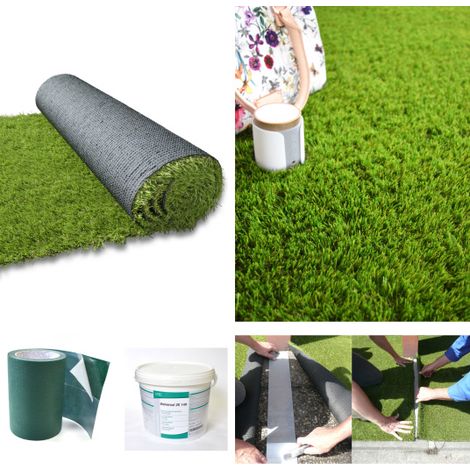 Gazon synthétique Vincennes - 35mm - 2m x 25ml + kit de pose sur sol dur (1/5)