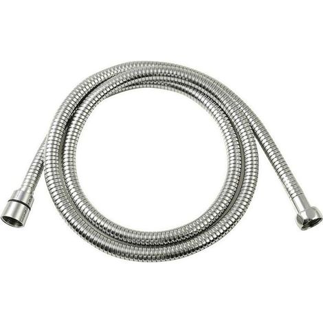 Sapho Lux - Manguera de ducha de acero inoxidable reforzado, extensible 200-240 cm, cromo FSACC548 (1/3)