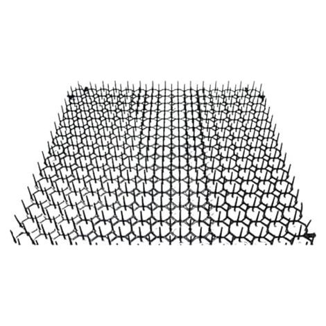 Tapis anti-chats pratique et répulsif pour chiens chats, idéal l'intérieur l'extérieur. Facile à installer. Accessoire anti-déjections canines félines. Noir. - (1/5)