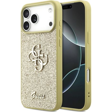 Custodia Guess Fixed Glitter Big 4G per iPhone 17 Pro Max color oro (1/5)
