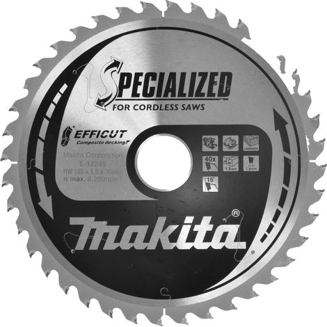 Makita E-12245 Kreissägeblatt 185 x 30 x 1.5 mm Zähneanzahl: 40 1 St. (1/2)