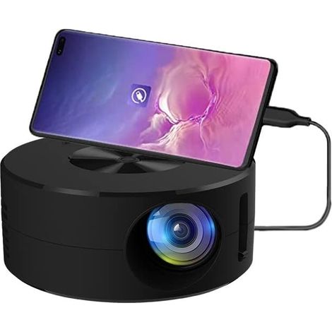 Filiyano – projecteur noir filaire pour – wxsp Mini projecteur noir filaire pour la duplication d'écran de téléphone, projecteur portable rechargeable (1/5)