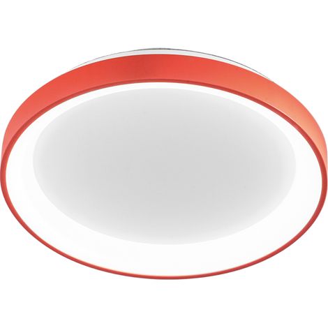 Krizia Lampada a Soffitto LED 50W, Finitura Terracotta, Dimmerabile CCT 3000K-4000K, Alluminio con Diffusore in Acrilico Opale - Gealuce (1/2)