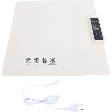 Plateau chauffant électrique enroulable sur toute la surface avec 5 réglages de température, minuterie 1H 2H 4H, chauffe-plats en silicone pour les réunions, les fêtes, utilisation quotidienne, prise  (1/5)