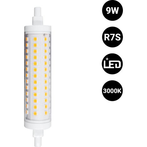 Lampadina LED R7S - 118mm - 1000lm - 9W - Bianco Caldo