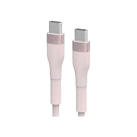 USB-C-zu-USB-C-Schnellladekabel, 100 W/5 A, 480 Mbit/s, schnelle Datensynchronisierung für Smartphones, Tablets und Laptops, Pink (Pink) (1/5)