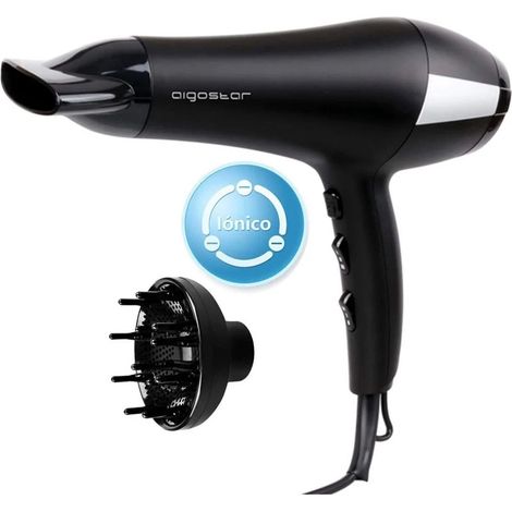 Aigostar Monique Asciguacapelli Ionico Professionale 2400 Watt 2 Velocita