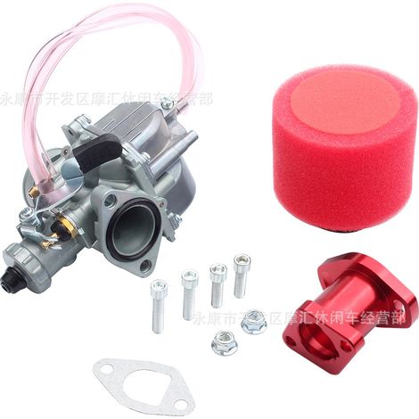 Go-kart 212cc GX200 6.5hp CT200U KT196 intake manifold sponge air filter VM22 carburetor (1/5)