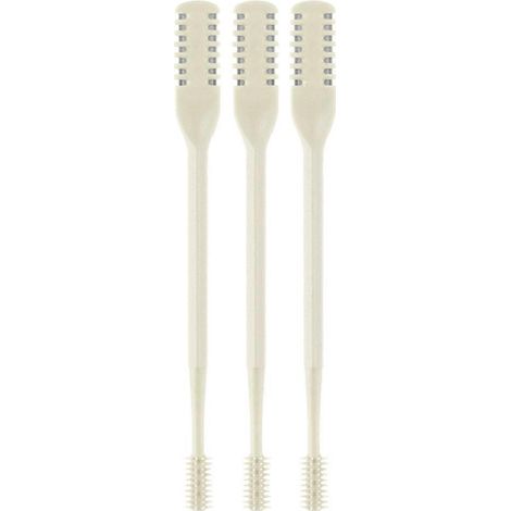 2-in-1 Nasenhaartrimmer, 360° drehbar, Cremegelb