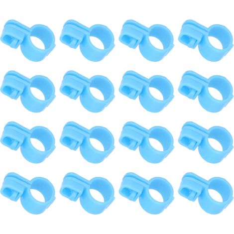 100 bandes d'identification pour pattes de poulet, avec boucle, installation facile, en TPU. (1/5)