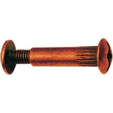 GIUNZIONE PER MOBILI 8X30 MM ACC BRONZ VITE 15- 250,0 pz