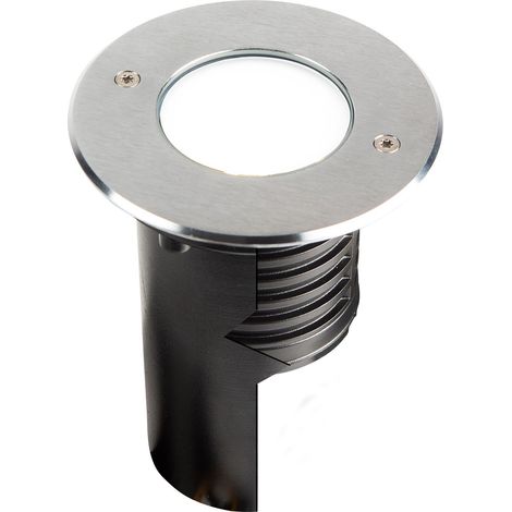 Encastré de sol extérieur ZEPH 2 24V rond inox bleu 3x2W - EUROPOLE - 55164