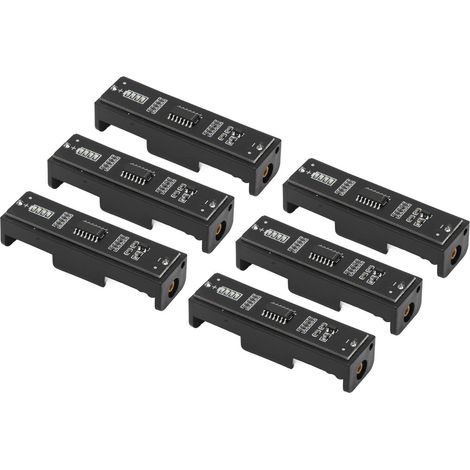 Ensemble de 6 testeurs de piles avec 4 voyants lumineux - testeur de piles AA et AAA précis et portable (1/5)