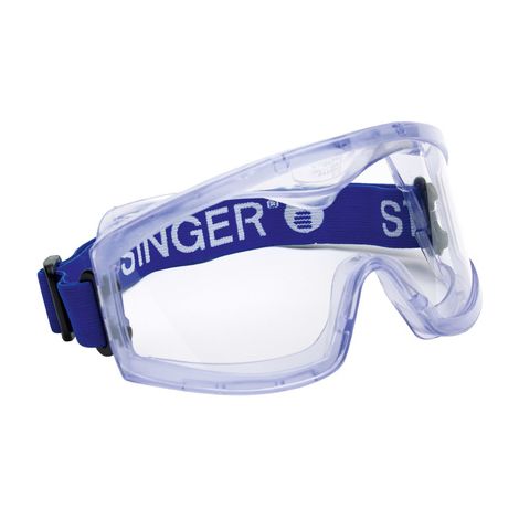 Singer – Lunettes de protection PVC avec écran polycarbonate anti-rayures – Norme EPI pour travaux mécaniques – EVA03
