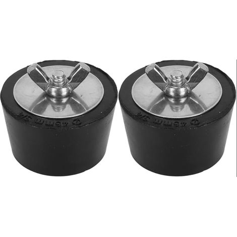 Bouchon D'hivernage de Piscine Caoutchouc Acier Inoxydable Tuyaux Tests Pression (45mm) (1/5)