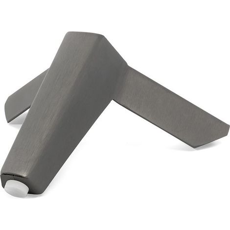Q&ampQ pata metálica vector h120 acabado plomo , Acabados disponibles cromo, negro mate, plomo cepillado, latón cepillado, blanco mate.La pata metálica Vector