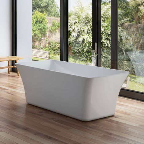 Baignoire Ilot Sorrow 170 blanche 170  x75  x58  cm, by SPALINA