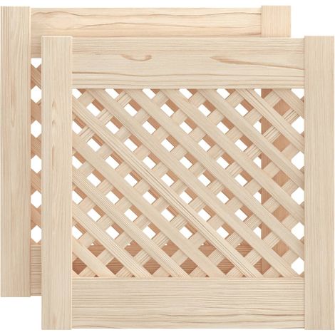 Maison Exclusive - Ante con Design a Reticolo 2 pz 39,5x39,5 cm in Legno di Pino