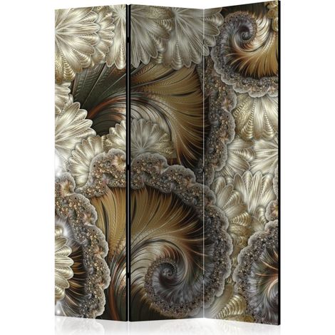 Paravent 3 Volets "Golden Hand Held Fans" 135x172cm (1/2)