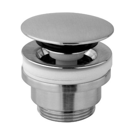 Piletta universale click - clack tonda steel looking