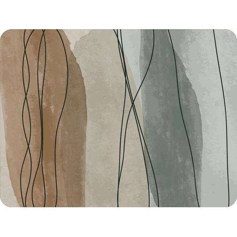 Alfombra de terciopelo curvas 2 45x75cm - Mercurio