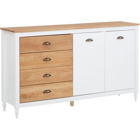 RioMeuble sous vasque avec 1 porte en aggloméré blanc 40 cm (1/5)