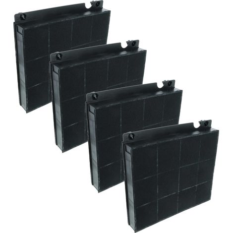 vhbw 4x Activated Carbon Filter compatible with AEG DBB4650M, DBB4950M, AWH9400AM, DBB3950M, AWH9410AM, AWH9416AM, DBB3650M Extractor Hood (1/4)